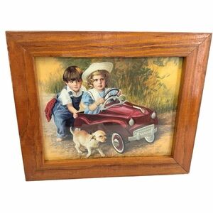 1951 Murray Champion Dipside by David Lindsley Vintage Framed Picture Wall Art